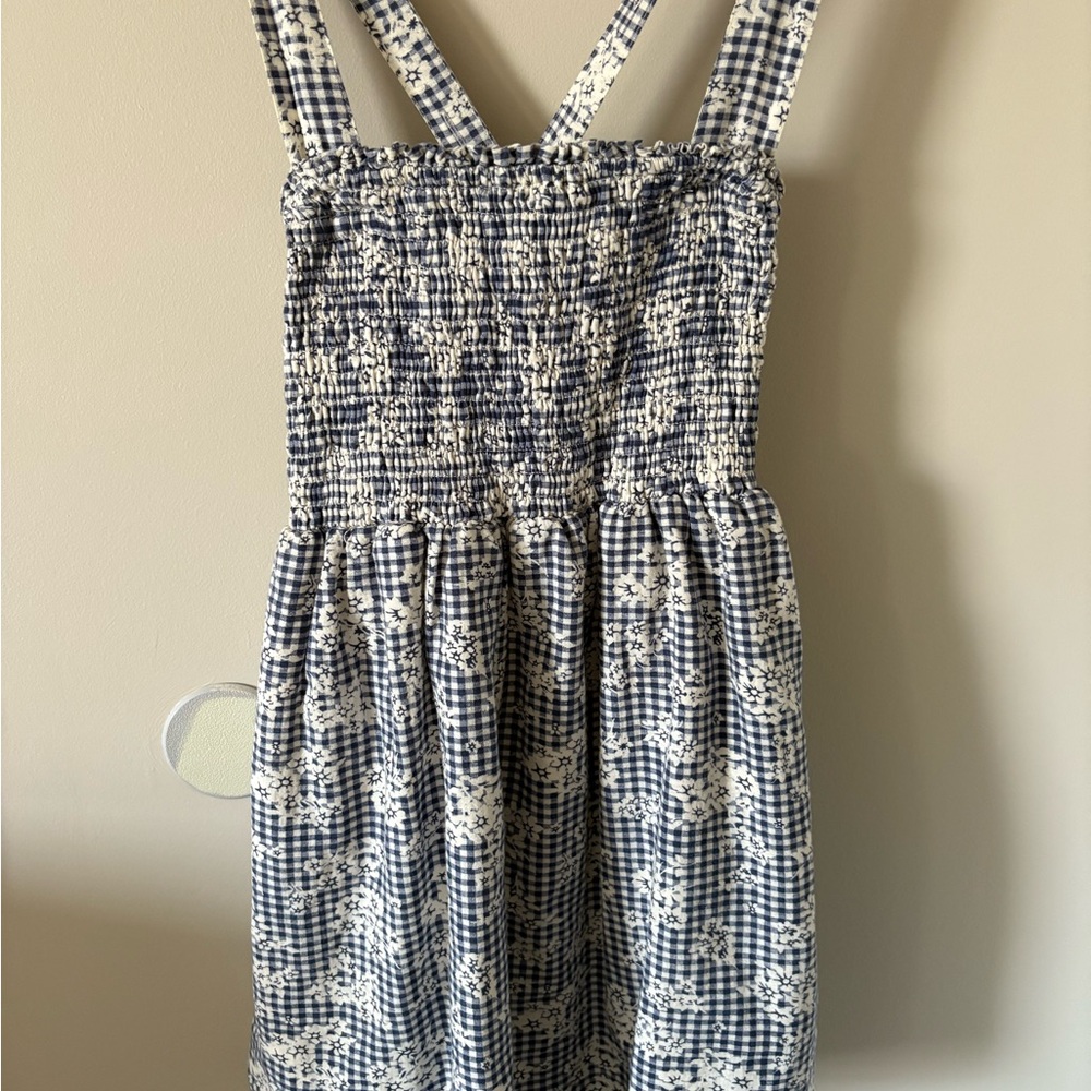 American Eagle Outfitters Navy and White Dress